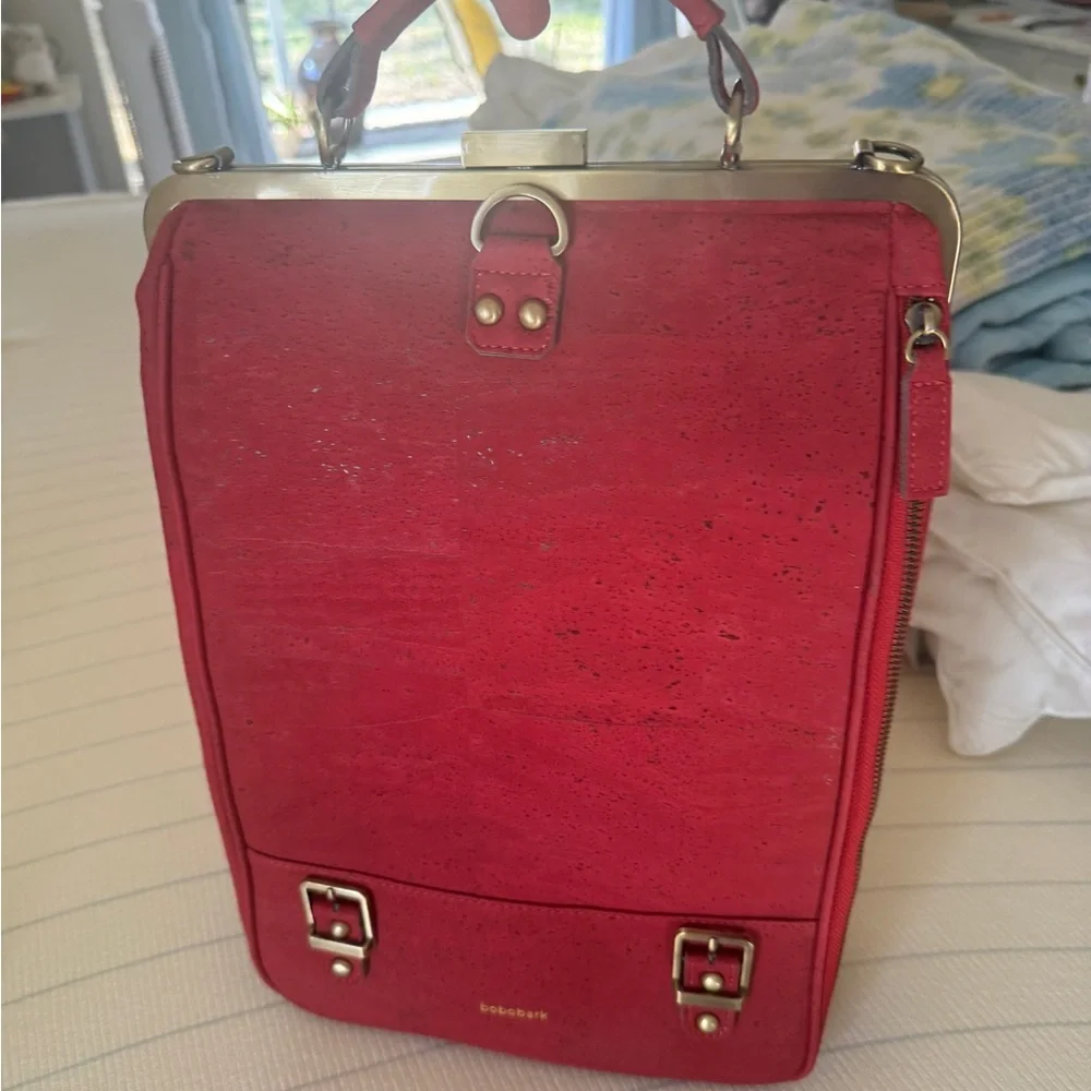 Laflore Paris Red Women's Backpack - Picture 2 of 5
